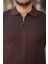 Erkek Yakası Fermuarlı Kısa Kollu T-Shirt 3
