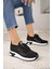 Lady 3002 Siyah Triko Kadın Sneakers 1