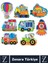 Eğitici Çocuk El Göz Koordinasyonu Araçları Tanıma Zeka Gelişimi Eğlenceli Beginner Puzzle Araçlar 2