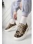 Dvm 5750 Leopar Havalı Taban Kadın Sneakers 4