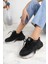 11120 Siyah Memory Foam Kadın Sneakers 1