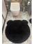 2li Sevimli Ayı Figürlü Post Peluş Tavşan Tüylü Banyo Takımı Klozet Takımı 80X80 ve 100X100 Banyo Paspası 4
