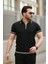 Erkek Fermuarlı Yakalı Kısa Kollu T-Shirt 1