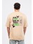 Oversize Sırtta Not Free Baskılı Tshirt 1