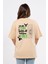 Oversize Sırtta Not Free Baskılı Tshirt 3
