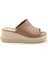 Bej Leather Kadın Terlik K04040012003 1