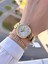 Altın Kaplama Kararma Renk Atma Yapmaz 3ATM Su Geçirmez+Bileklik Lady Wristwatch GRC.101.M1 2