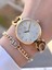 Altın Kaplama Kararma Renk Atma Yapmaz 3ATM Su Geçirmez+Bileklik Lady Wristwatch GRC.101.M3 1