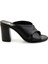 Siyah Leather Kadın Terlik K04040012503 1