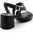 Siyah Leather Kadın Sandalet K05040005903 3