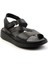 Siyah Leather Kadın Sandalet K05331045703 2