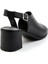 Siyah Leather Kadın Sandalet K05040030203 3