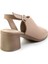 Bej Leather Kadın Sandalet K05040030203 3
