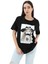 Bisiklet Yaka Kovboy Şapkalı Süprem T-Shirt - Siyah 2