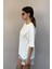 Kadın Oversize Tişört-Beyaz 8