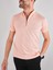 Fermuarlı Pembe Yakalı Tshirt 1