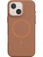 iPhone 15 Uyumlu Kılıf Deri Desen M-Safe Özellikli Lichee Silikon Taba 1