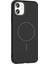 iPhone 11 Uyumlu Kılıf M-Safe Şarj Özellikli Ruby Kapak Siyah 3