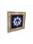 Çift Başlı Kartal Figürlü, Anadolu Selçuklu Yıldız Motifi Baskılı Doğaltaş Tablo (25 x 25 Kd-28) 1