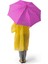 Kids Neon Pembe Su Yeşili Kalp Desenli Çocuk Şemsiyesi 12660 2