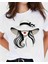 Şapkalı Kadın Baskılı Özel Tasarım Oversize Tshirt 1