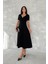 V Yaka Fit Kesim Basic Elbise DNV-000078 2