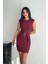 Kuşak Detaylı Çizgili Mini Elbise DNV-000077 2