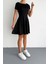 Fit Kesim Basic Kısa Kollu Mini Elbise DNV-000092 1