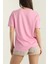 Oversize Kısa Kollu Kadın T-Shirt-Al@ 2