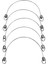 Vidalı Metal Boş Çanta Sapı 20 cm 5'li Set BS101 1