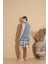 Büyük Beden Battal Sıfır Yaka Sıfır Kol Şortlu Kadın Pijama Takımı 2