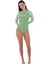 Mikonos Ls Surfsuit Kadın Yeşil Lycra 3