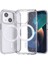 iPhone 14 Kılıf Şeffaf Simli ve Magsafe Özellikli Şık Dazzle Premium Sert Silikon Kapak 1