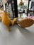 7 Bantlı Yeni Model Salsa Baçata Latin Dansları 6 cm Kadeh Topuklu Dans ve Salon Ayakkabısı Hardal 4