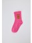 Pembe Ayı Desenli Örme Soket Çorap 1214 1
