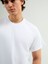 Matias 84001 Regular Fit Beyaz Erkek Basic T-Shirt 2