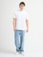 Ricardo 84002 Oversize Beyaz Erkek Basic T-Shirt 1