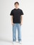 Ricardo 84002 Oversize Siyah Erkek Basic T-Shirt 1