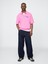 Erkek Pembe Vintagesoft Spor Çeyrek Fermuarlı Pullover Sweatshirt 5