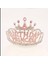 “happy Birthday” Yazılı Pembe Taşlı Doğum Günü Tacı 2