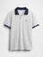 Erkek Siyah Beyaz Çizgili Gap Logo Polo T-Shirt 2