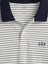 Erkek Siyah Beyaz Çizgili Gap Logo Polo T-Shirt 3