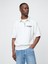 Erkek Beyaz Vintagesoft Spor Çeyrek Fermuarlı Pullover Sweatshirt 5