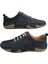 lacivert Hakiki Deri Casual Sneaker Ortopedik Spor Ayakkabı Günlük Yumuşuk Taban Ahtapot Model 1