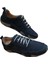 lacivert Hakiki Deri Casual Sneaker Ortopedik Spor Ayakkabı Günlük Yumuşuk Taban Ahtapot Model 2