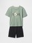 Erkek Çocuk Yeşil Şort Pijama Takımı 1