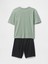Erkek Çocuk Yeşil Şort Pijama Takımı 3