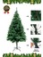 Premium Kalite Yeni Yıl Süsleme Seti Renkli Işık Hediyeli Yılbaşı Çam Ağacı Noel Paketi 60 cm 60 Dal 2