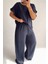 Lacivert Pamuk Pijama Takımı 3