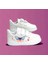 Tek Renkli Kelebek Baskılı Beyaz Çocuk Spor Ayakkabı Sneaker 1